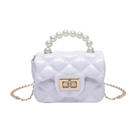 Pearl Hand One-shoulder Crossbody Chain Children's Bags